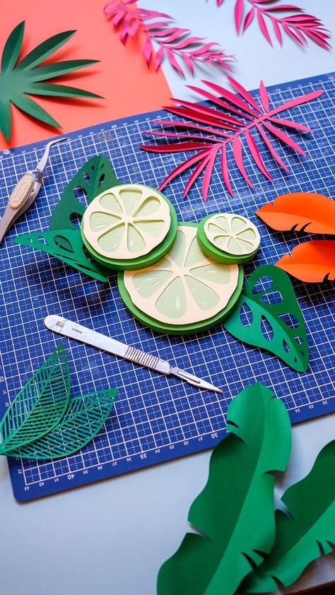 Arts And Crafts Photography, Coloured Paper Art, Paper Craft Illustration, Craft Photography Ideas, Paper Illustration Art, Handmade Graphic Design, Paper Craft Art, Paper Product Photography, Craft Product Photography