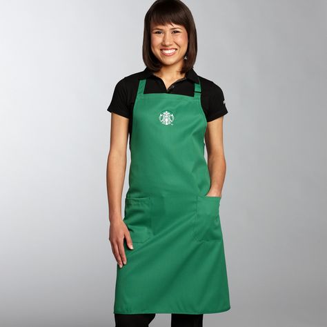 Apron - Starbucks Logo (2-pack) $18.00 Starbucks Dress Code, Starbucks Uniform, Barista Outfit, Starbucks Costume, Starbucks Outfit, Depp Quotes, Barista Outfits, Starbucks Apron, Cafe Uniform