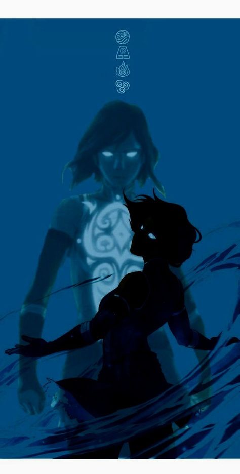 The Legends of Korra Wallpaper Dark Blue Avatar The Legend Of Korra Wallpaper, Avatar Kora Wallpaper, Korra Wallpapers Aesthetic, Avatar Korra Wallpaper, Tlok Wallpapers, Legend Of Korra Aesthetic, Korra Avatar Fanart, Korra Background, Lok Wallpapers