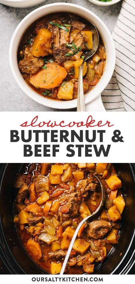 Beef Stew Butternut Squash, Paleo Dinners Crockpot, Butternut Squash Whole 30 Recipes, Fall Stews And Soups Crockpot, Beef And Butternut Squash Stew Slow Cooker, Healthy Crockpot Recipes Vegetables, Fall Dinner Recipes Slow Cooker, Butternut Squash Stew Crockpot, Beef Squash Stew