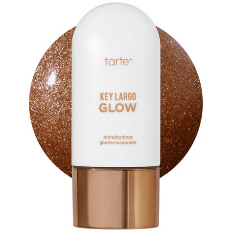 Serum-infused glow-boosting bronzing drops to create your perfect liquid bronzer! | Tarte Key Largo Glow Bronzing Drops - Rich Bronze Glow | Dermstore Liquid Bronzer, Bronzing Drops, 40th Gifts, Benzoic Acid, Beauty Cosmetics, Makeup Routine, Bronzer, Sephora, Everyday Essentials Products