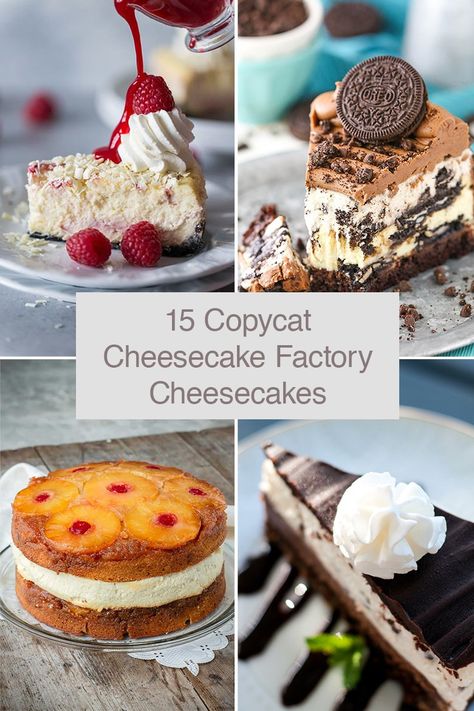 Cat Desserts, Cheesecake Factory Copycat Recipes, Copycat Desserts, Cream Deserts, Cheesecake Factory Restaurant, Copycat Recipes Desserts, Chocolate Tuxedo, Cheesecake Chocolate Cake, Copycat Cheesecake Factory