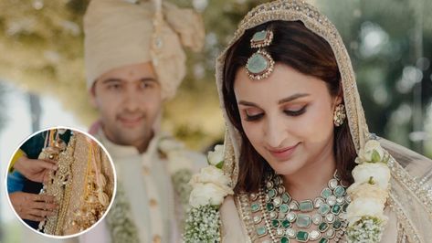 Parineeti Chopra and Raghav Chadha had a dreamy wedding in Udaipur on September 24. The couple looked regal in their ivory outfits. The bride wore a Manish Malhotra creation for The post Parineeti Chopra paid a tribute to her Nani with her wedding lehenga, here’s how appeared first on Bol... Pareeniti Chopra Wedding, Geeta Basra, Raghav Chadha, Ivory Outfit, Big Fat Indian Wedding, Parineeti Chopra, Manish Malhotra, Wedding Lehenga, Lehenga Designs