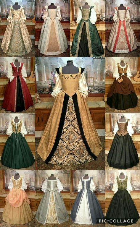 Renaissance fair dress 1550s Dress, 1600 Dresses Gowns, Renecansse Dress, Ren Faire Royalty, Elizabethan Dress Gowns, Tudor Costumes Diy, Ren Fair Princess, Renaisannce Fashion, Renesance Outfits