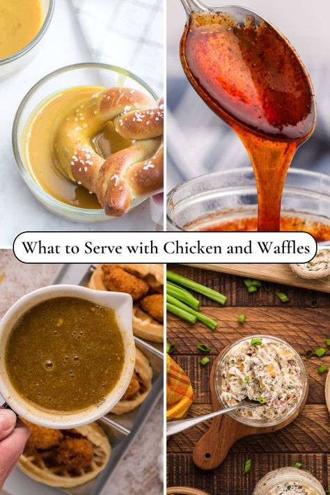 Chicken And Waffles Recipe Sauce, Chicken And Waffle Syrup Sauce, Chicken And Waffle Sauce, What To Serve With Chicken And Waffles, Chicken And Waffles Brunch Set Up, Chicken And Waffles Sauce, Sauce For Chicken And Waffles, Chicken And Waffles Brunch, Best Sauce For Chicken