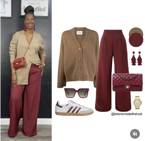 Maroon Pants Outfit Work, Burgandy Pants Outfits, Maroon Shoes Outfit, Burgundy Trousers Outfit, Burgundy Pants Outfit, Burgundy Outfits, Maroon Pants Outfit, Black Work Outfit, Stripe Pants Outfit