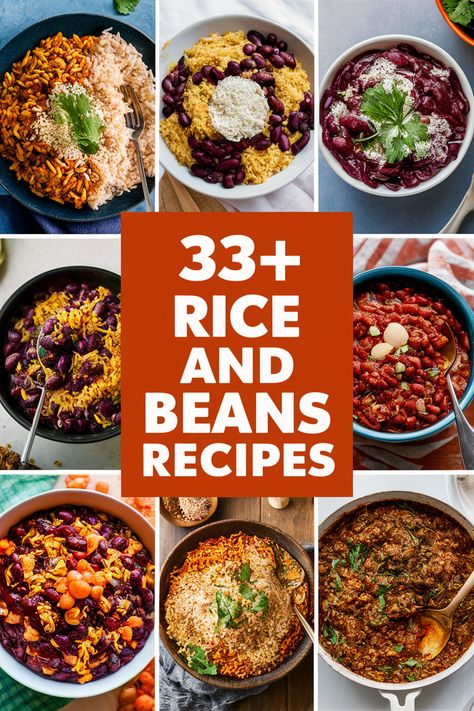 33+ Delicious Rice and Beans Recipes That Will Make You Want Seconds!... Savor the goodness of rice and beans with these yummy recipes that will have you wanting more!... From spicy black beans to creamy coconut rice each dish is a treat. Perfect for family meals or quick dinners these ideas are healthy satisfying and oh so delicious. Enjoy your next meal!... https://ostrali.com/foodr/rice-and-beans-recipes Meals With Rice And Beans, Mediterranean Beans And Rice, Puerto Rican Rice And Beans Authentic, Chili Beans And Rice Recipe, Beans And Rice Meals, Recipes Using Brown Rice, Brown Rice Dinner Recipes, Belizean Rice And Beans Recipe, Rice And Beans Recipe Puerto Rican