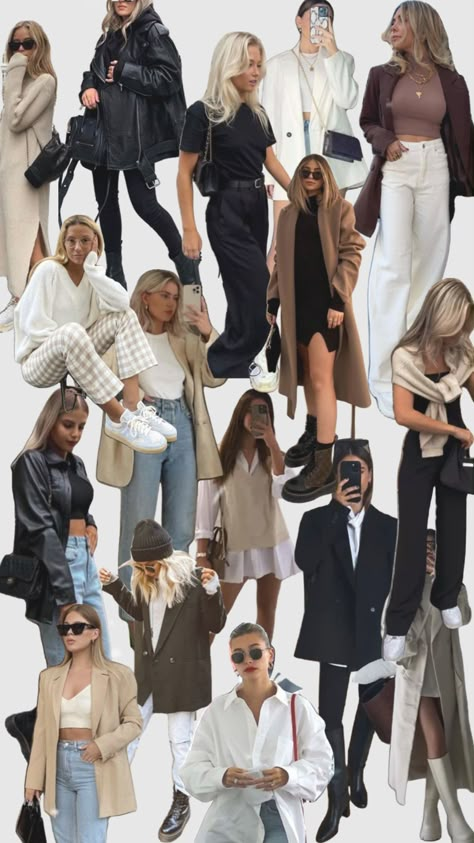 #myfirstshuffle Outfit Inspo Aesthetic Collage, Collage Outfits Casual, Types Of Aesthetics Styles List, Classic Chic Outfits, Job Clothes, Fashion Capsule Wardrobe, Effortless Outfit, Paris Outfits, Fashion Capsule