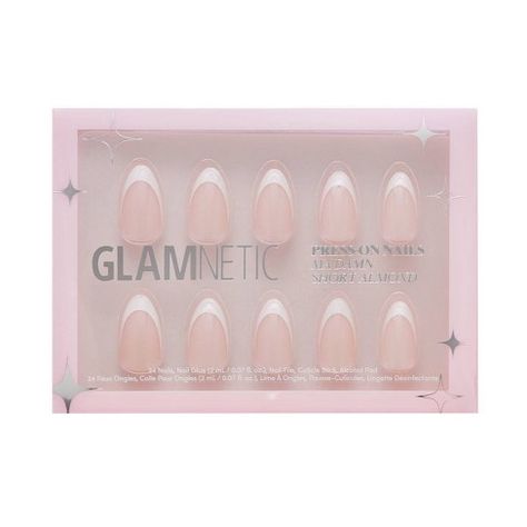 Glamnetic Press-On Manicure Women's Fake Nails - Damn - 30ct - Ulta Beauty Ulta Press On Nails, Press On Nails Natural, Good Press On Nails, Press On Nails Glamnetic, Nails Stick On, Silver Press On Nails, Acrylic Nails Press On, Gel Stick On Nails, Target Nails