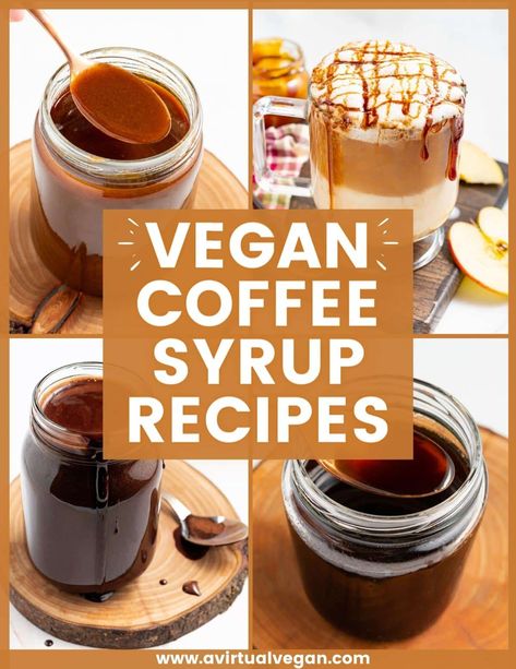 Coffee Syrup Recipes, Vegan Pumpkin Spice Latte, Vegan Latte, Fancy Coffee Drinks, Apple Brown Sugar, Vegan Drinks Recipes, Dairy Free Coffee, Syrup Recipes, Vegan Coffee