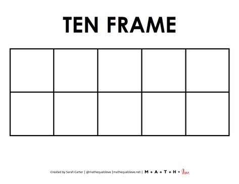 Elevate your elementary math lessons and build number sense with this blank ten frames printable PDF template. Ten Frames Printable Free First Grade, Blank Ten Frames Printable Free, Tens Frames Printable Free, Free Ten Frame Printables, 10 Frame Printables, Ten Frames Printable Free, Frames Printable, Math Template, Ten Frames Kindergarten