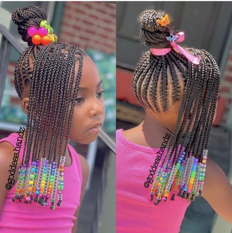 Lil Girl Hairstyles Braids, Braid Bangs, Girls Braided Hairstyles Kids, Toddler Braided Hairstyles, Black Kids Braids Hairstyles, Feed In Braids, Cute Toddler Hairstyles, Lil Girl Hairstyles