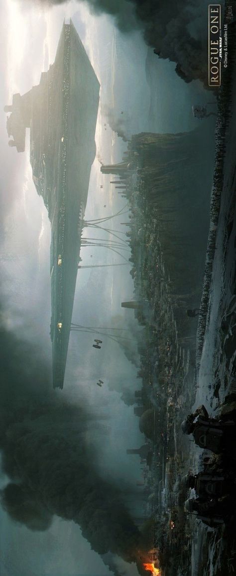 The Empire Star Wars, Galactic Empire Wallpaper, Star Wars Rogue One Wallpaper, Star Destroyer Concept Art, Star Wars Ships Concept, Jedha Star Wars, Star Wars Spaceships Concept Art, Starwars Concept Art, Star Destroyer Art