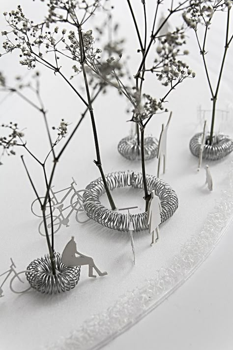 Architecture Model Trees, Concept Art Landscape, Landscape Architecture Drawing, Architecture Concept Diagram, Architecture Sketchbook, Landscape Model, Model Tree, Arch Model, Architectural Models