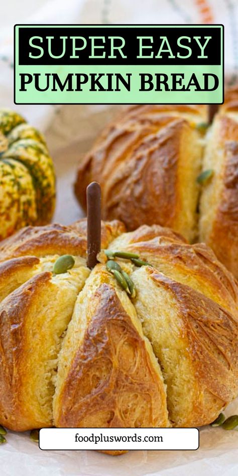 Indulge in the delicious flavors of fall with this pumpkin-shaped bread recipe that transforms classic bread rolls into soft and fluffy pumpkin buns. Using just 9 simple ingredients, these delightful treats are easier to make than you may think and are ready in just 60 minutes. Whether you're looking for a cozy dessert or a tasty homemade snack, these pumpkin buns are sure to satisfy your cravings. Elevate your baking game with this easy-to-follow recipe that guarantees moist and flavorful resul Dairy Free Pumpkin Dessert, Pumpkin Shaped Bread, Pumpkin Buns, Pumpkin Soup Healthy, Easy Pumpkin Bread, Best Pumpkin Bread Recipe, Shaped Bread, Pumpkin Bread Easy, Dairy Free Pumpkin