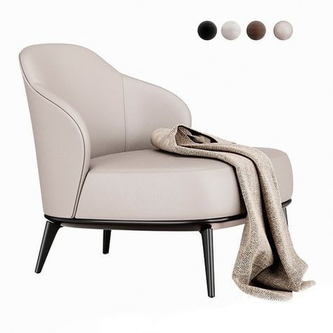 Leslie_armchair_by_minotti Leather, Fabric, Furniture