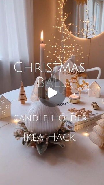 E R I K A on Instagram: "~Xmas  BALL 🎄Candle holder 🎄~
~ IKEA HACK 🇸🇪~
Ikea coaster , Christmas ball and a little green from the garden and the candle holder for Christmas is ready 🕯️
Please use only glass balls  not plastic . 
And don't let the candle burn unattended.
Hope everyone know this . 
.
What do you think? 
.
Don't forget to like and save for later ❤️
Links in my Story 👉 and my Highlights 👉
.
Follow @herzenstimme for more DiYs Hacks and Upcycling ideas

Werbung/Ad
#ikeahacks #christmas
#winterdiy #ikeadiy #ikeahackers #ikeahome #cozy #christmasinspiration #weihnachtsdeko
#xmasdecor #navidad #depotdeko #decorazioni #decorasyon @ikeadeutschland
@ikeahack @ikea @ikeahackersofficial
." Ikea Christmas Hacks, Ikea Christmas, Hack Ikea, Candle Burn, Ball Candles, Christmas Hacks, Upcycling Ideas, Ikea Hackers, Ikea Home