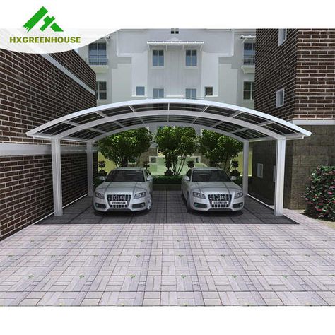 Car Porch Design Modern, Car Shed Ideas, Carport Aluminium, Cantilever Carport, Stairs Canopy, Garage Canopies, Car Porch Design, Aluminum Carport, Modern Carport