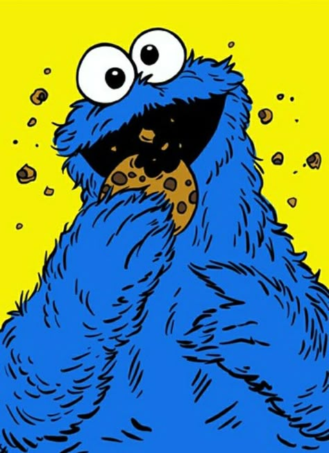 Cookie Monster Pictures, Cookie Monster Cartoon, Cookie Monster Drawing, Cookie Monster Images, Cookie Monster Wallpaper, Monster Tattoo, Monster Cartoon, Rockabilly Art, Atlanta Art