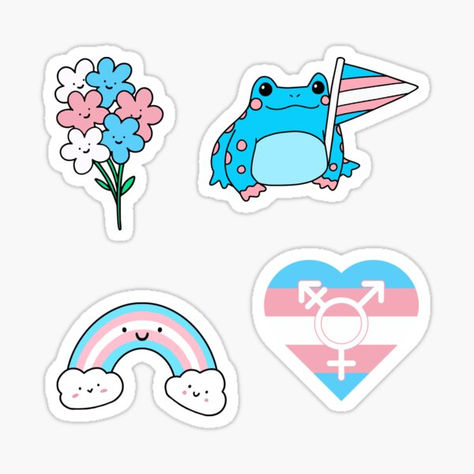 Trans Pride Wallpaper Computer, Soft Trans Flag, Transgender Symbol, Trans And Gay Flag Icon, Trans Masculine Pride Flag, Trans Pride Stickers, Trans Pride Flag, Pride Flag Colors, Pride Stickers