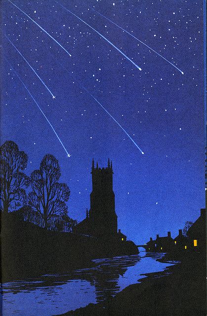 Arte Peculiar, Graphisches Design, Ladybird Books, The Night Sky, Art And Illustration, Starry Sky, Milky Way, Linocut, Night Sky