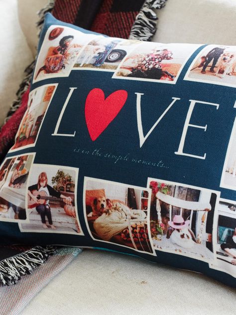 Turn your photos into home decor with custom pillows! Our pillows add a cozy, personalized touch that you'll LOVE. | Shutterfly Personalised Photo Albums, Sublimation Gifts, Presents For Girlfriend, White Decorative Pillows, Personalized Throw Pillow, Bantal Sofa, Photo Pillows, Decorative Pillows Couch, Personalized Photo Gifts