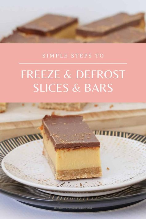 The ultimate collection of freezer friendly slices that are perfect for making ahead of time and storing in the freezer until needed. A great time saver and ideal for lunch boxes, fundraisers, bake sales and more! Plus check out my tips for the best ways to freeze and defrost slices... Freezer Desserts Recipes, Freezer Desserts, Dessert Squares, Cake Stall, Freezing Food, Baked Recipes, Bake Sale Recipes, Lunchbox Treats, Frozen Dessert Recipe