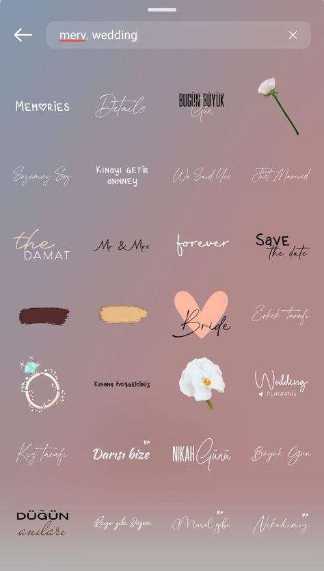 Anniversary Stickers Instagram, Bride Instagram Story Ideas, Insta Wedding Story Ideas, Wedding Stickers Instagram, Wedding Gif Instagram Story, Instagram Wedding Post Ideas, Instagram Wedding Story Ideas, Wedding Insta Story, Wedding Story Instagram