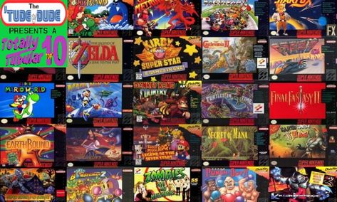 Now we're playing with SUPER power 'tuders! Sega may have uppercutted Nintendo back to the ropes with their Genesis, but they rallied back with a flurry of haymakers when they introduced the Super Nintendo. Which SNES games were good enough to make my favorites list? Check out my top 10 SNES games of all time list @ www.thetudedude.com Winning Eleven, Mario All Stars, Super Nintendo Games, Diddy Kong, Game Storage, Playstation 1, Sega Saturn, Retro Arcade, Donkey Kong