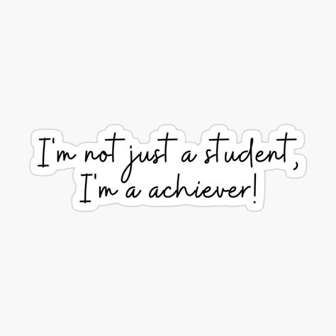 Get my art printed on awesome products. Support me at Redbubble #RBandME: https://www.redbubble.com/i/sticker/Empower-Students-Motivational-Stickers-and-Magnets-Self-motivation-Inspirational-student-gifts-Student-encouragement-by-Noemill/161055342.EJUG5?asc=u Motivational Quotes For Students Studying Inspiration, Study Motivation Stickers, Study Stickers Student, Students Stickers, Wallpapers Mac, School Motivation Quotes, Weird Stickers, Motivational Stickers, Support Quotes