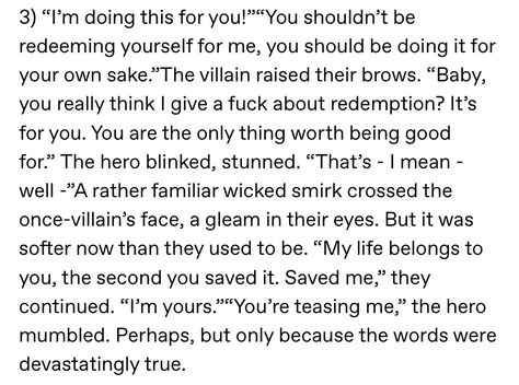 Story Prompts Hero X Villain Romance, Villain In Love With Hero Prompts, Villian Loves The Hero Prompts, Villian Hero Romance Prompts, Injured Villain X Hero Prompts, Superhero Writing Prompts, Villain Saves Hero Prompt, Writing Prompts Book, Visual Writing Prompts