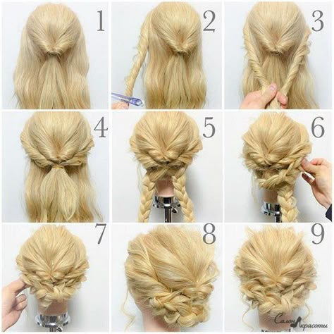 Sanggul Modern, Box Braid, Braided Hairstyles Updo, Penteado Cabelo Curto, Braided Updo, Braid Hairstyles, Hair Tutorials, Pretty Hair, Hair Stuff