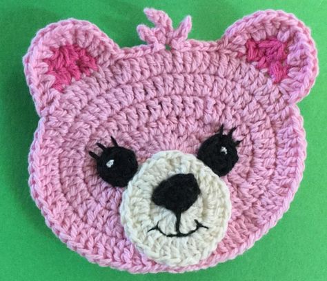 Crochet Teddy Bear Pattern • Kerri's Crochet Crochet Applique Patterns Free, Crochet Bear Patterns, Crochet Teddy Bear Pattern, Crochet Teddy Bear, Crochet Unicorn, Bear Head, Crochet Patterns Free Blanket, Crochet Teddy, Learn How To Crochet