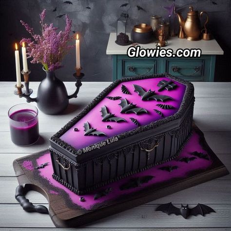 Halloween Coffin Cake, Coffin Cake, Skull Cake, Halloween Coffin, Halloween Cake, Halloween Cakes, Hallows Eve, Kitchen Stuff, Kids Stuff