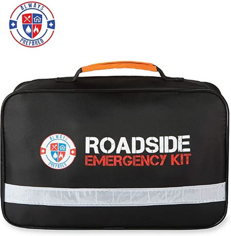 Amazon.com: Always Prepared Premium 125 Piece Roadside Emergency Assistance Kit with Jumper Cables - All-in-One Auto, Visibility, Safety, and First Aid Essentials: Automotive Car Safety Kit, Emergency Car Kit, First Aid Kit Travel, Roadside Emergency Kit, Gifts For New Drivers, Always Prepared, Car Emergency Kit, Safety Kit, Safety And First Aid