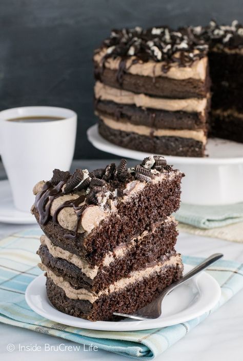 Mudslide Cake, Chocolate Cake Coffee, Coffee Whipped Cream, Mississippi Mud Cake, Best Chocolate Desserts, Cake Coffee, Mississippi Mud, Homemade Chocolate Cake, Mudslide