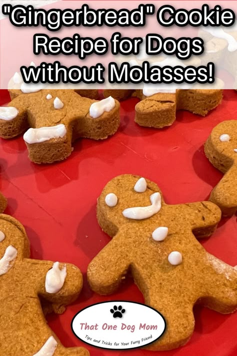 Gingerbread Cookies For Dogs, Christmas Dog Treat Recipes, Dog Friendly Christmas Cookies, Gingerbread Dog Treats, Dog Gingerbread Cookies, Dog Friendly Cookies, Dog Christmas Cookies Recipe, Christmas Cookies For Dogs, Dog Christmas Cookies