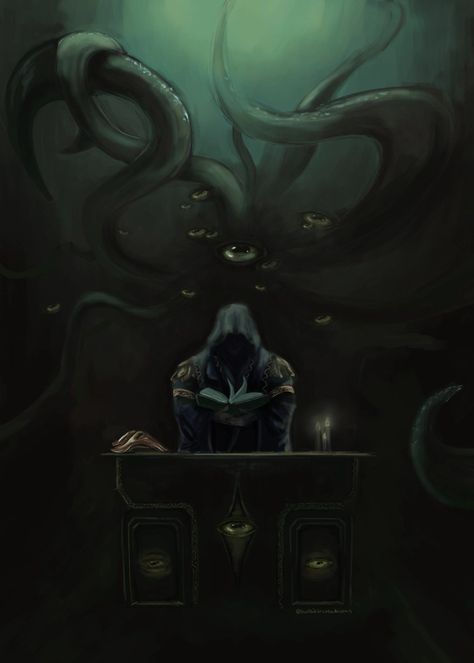 Hermaeus Mora Art, Hermaeus Mora, The Elder Scrolls, Elder Scrolls, Cthulhu, Nerd Stuff, Skyrim, Fantasy Art, Illustration Art