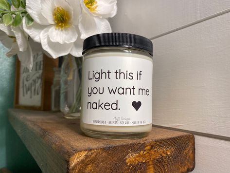 Diy Gifts For Husband, Birthday Husband, Candle Lover, Label Ideas, Valentine Candles, Valentines Day For Him, Gifts For Hubby, Candle Ideas