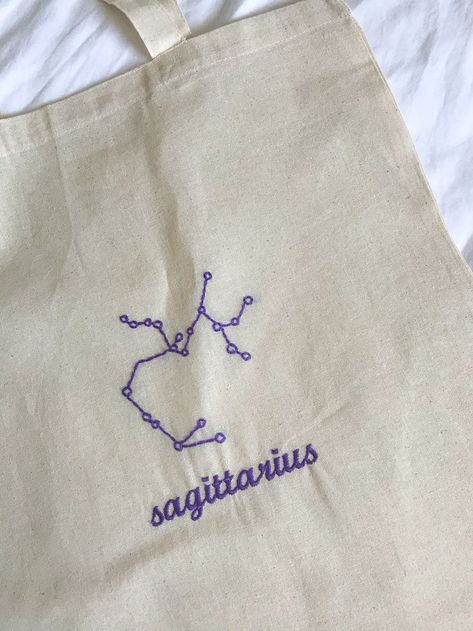 STAR SIGN TOTE BAGS | Cloth tote bags, Tote bag patters, Minimalist tote bag Embroidered Totes, Tod Bag, Cloth Tote Bags, Totes Ideas, Minimalist Tote Bag, Tods Bag, Minimalist Tote, Clothes Embroidery Diy, Diy Embroidery Designs