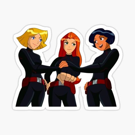 Totally Spies Stickers, Spies Aesthetic, Kindle Stickers, Sticker Design Inspiration, Preppy Stickers, Cute Laptop Stickers, Bubble Stickers, Totally Spies, Love Languages