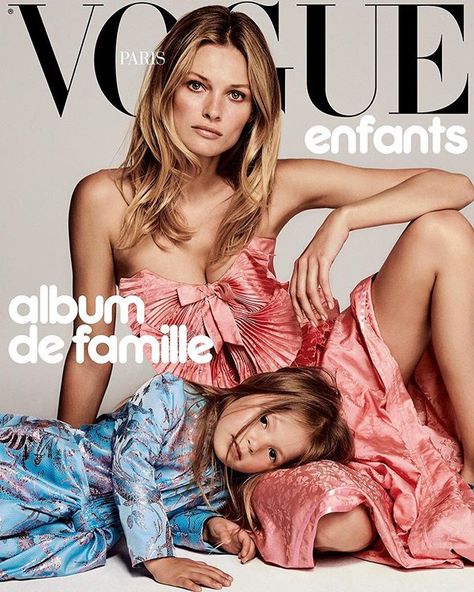 We are family: it’s mother like daughter in the Vogue Enfants supplement, our gift to you inside the October issue of Vogue Paris, out… Vogue Paris Cover, Chris Colls, Kaia Jordan Gerber, Paris October, Edita Vilkeviciute, Vogue Magazine Covers, Vogue France, Family Photo Album, Fashion Family