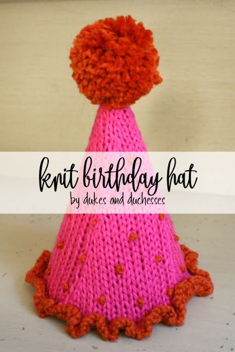 knit birthday hat for kids Birthday Hat Ideas, Hat For Kids, Kid Friendly Crafts, Baby Boy Hats, Birthday Special, Childrens Hats, Hat Patterns, First Birthday Photos, Birthday Hat