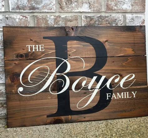 Last Name Wood Sign Wedding Signs Wood Signs  Gift by RedRoanSigns Family Established Sign Wood, Wood Signs Wedding Gift, Last Name Wood Sign, Personalized Signs Family, Established Family Signs, Wedding Date Sign, Family Wood Signs, Wood Wedding Signs, Diy Wood Signs