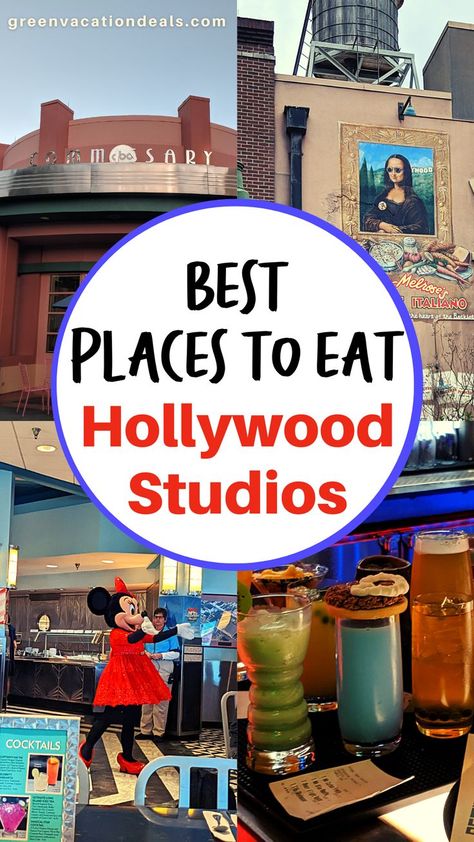 Best Places to Eat Hollywood Studios Hollywood Studios Restaurants, Disney Character Dining, Best Disney Restaurants, Hollywood Restaurants, Universal Hollywood, Disney World Hollywood Studios, Disney Universal Studios, Disney Time, Disney World Vacation Planning