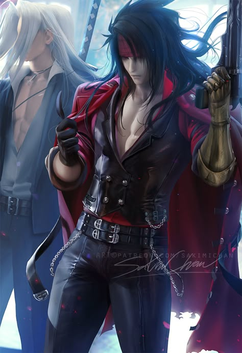 Vincent Valentine | Sakimi Chan on Patreon Skullgirls Valentine, Sakimichan Art, Witcher Wallpaper, Final Fantasy Cloud, Vincent Valentine, Advent Children, Final Fantasy Collection, Final Fantasy Artwork, Final Fantasy Vii Remake