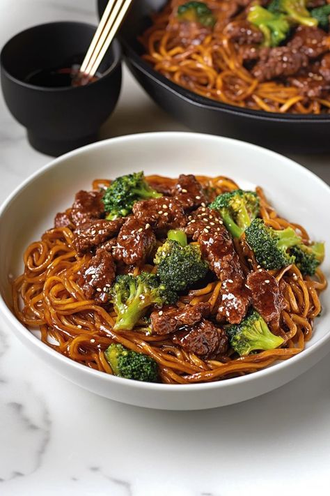 Satisfy your takeout cravings with this homemade beef and broccoli lo mein! Juicy beef, crisp veggies, and perfectly sauced noodles make for a quick and flavorful dinner. It's the perfect solution for busy nights.

Save this quick and easy recipe for busy days

#beefandbroccoli #quickdinner #lomeinrecipe #easymeals #stirfrylove #homemadecooking #healthydinnerideas #weeknightdinner #noodlelovers #asiandishes Healthy Beef And Broccoli Instant Pot, Beef And Broccoli Lo Mein Recipe, Beef And Broccoli Stir Fry With Noodles, Beef Strips Recipes Dinner Tonight, Steak Lo Mein, Beef Brocoli, Homemade Beef And Broccoli, Broccoli And Noodles, Beef And Broccoli Lo Mein