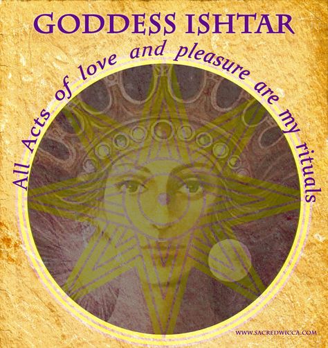 Goddess Ishtar | Sacred Wicca Lalita Goddess, Inanna Goddess, Goddess Ishtar, Ishtar Goddess, Pagan Spirituality, Female Demons, Ancient Goddesses, Divine Feminine Spirituality, Acts Of Love