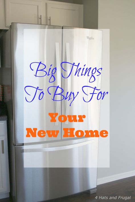 With the purchase of our very first home, there are a lot of things that we’ll need to buy to fill it.  Here are big things to buy for your new home. Things New Homeowners Need, Things To Buy For New Home, Shoes Storage Ideas, New House Essentials, Organization On A Budget, House Appliances, Mobile Kitchen Island, Shoes Rack, Shoes Storage