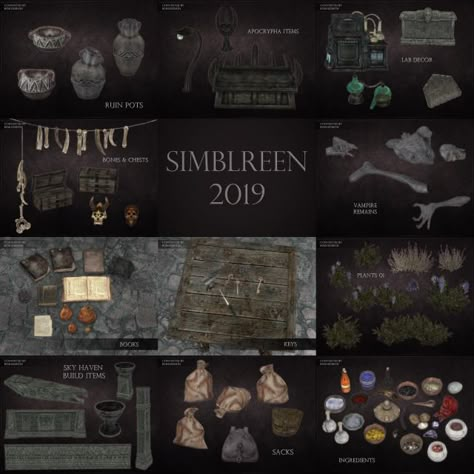 Sims4 Horror Cc, Sims 4 Horror Cc Decor, Sims Room, Vampire Decor, Sims Download, Ts4 Mods, Sims Medieval, Cc Furniture, Forest Core